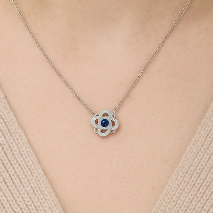 925 Sterling Silver Rotating Necklace